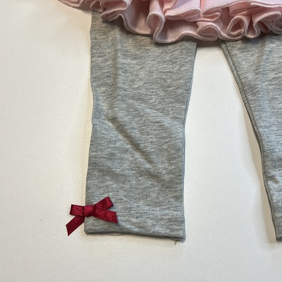 Starting Out 3 PC Jacket, Shirt, & Leggings Set, Pink, Gray, & Burgundy, NWT!! - Picture 4 of 7